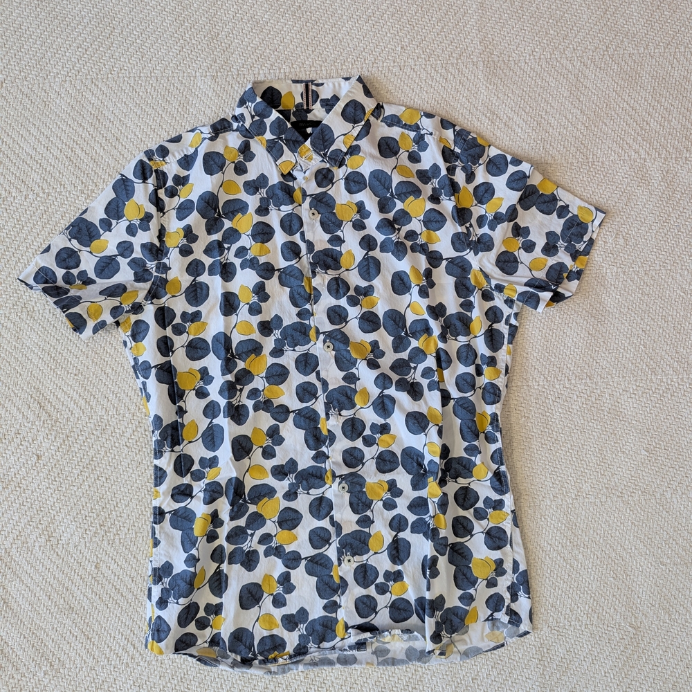 Men's Patterned Short Sleeve Shirt